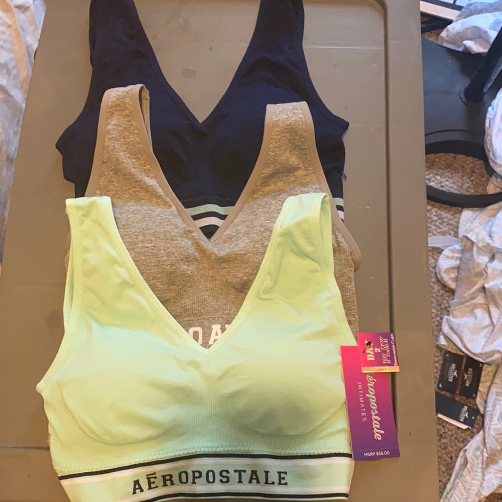 BRAND NEW! 3 PK AEROPOSTALE SPORTS BRAS!